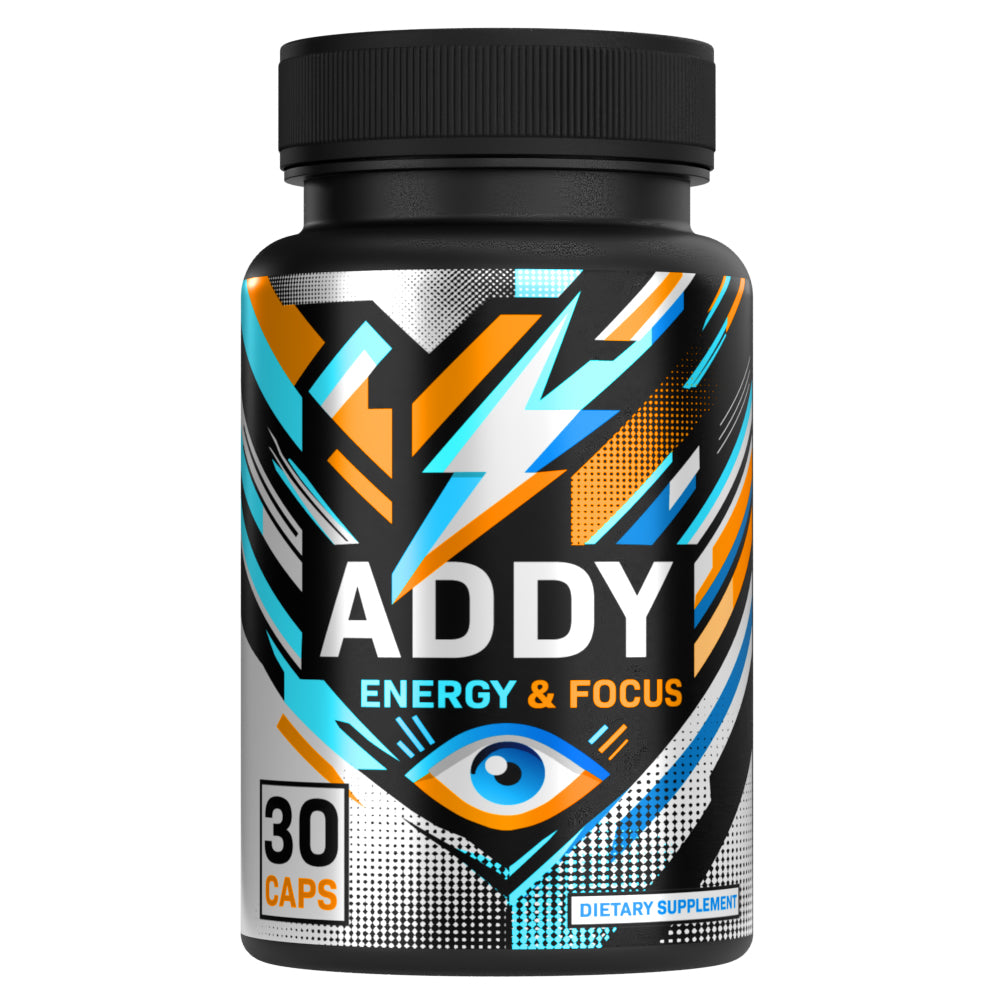 Addy Energy - Focus & Energy Supplement - 30 Caps - Clean Energy - Focus, Increase Productivity - Dietary Supplement for Fitness