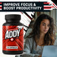 ADDY Plus - Brain Booster - Focus, Energy, and Memory Support Vitamins - Adderall Alternative - Focus & Energy Supplement - Clean Energy - Sharp Focus - Get More Done with Addy Plus - 30 ct Dietary Fitness Natural