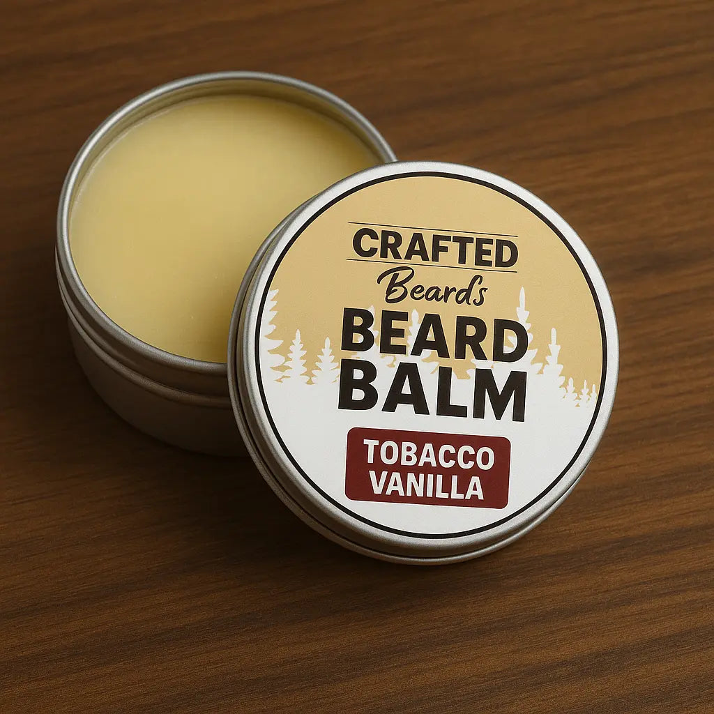 Crafted Beards Tobac Vanilla beard balm tin