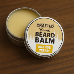 Crafted Beards Orange Cream beard balm tin