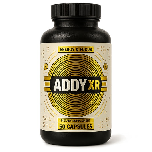 ADDY XR - Adderall Alternative - Luxury Energy Management - Focus & Energy Supplement - High End Brain Booster - Focus, Energy, and Memory Support Vitamins - 60 Day Supply