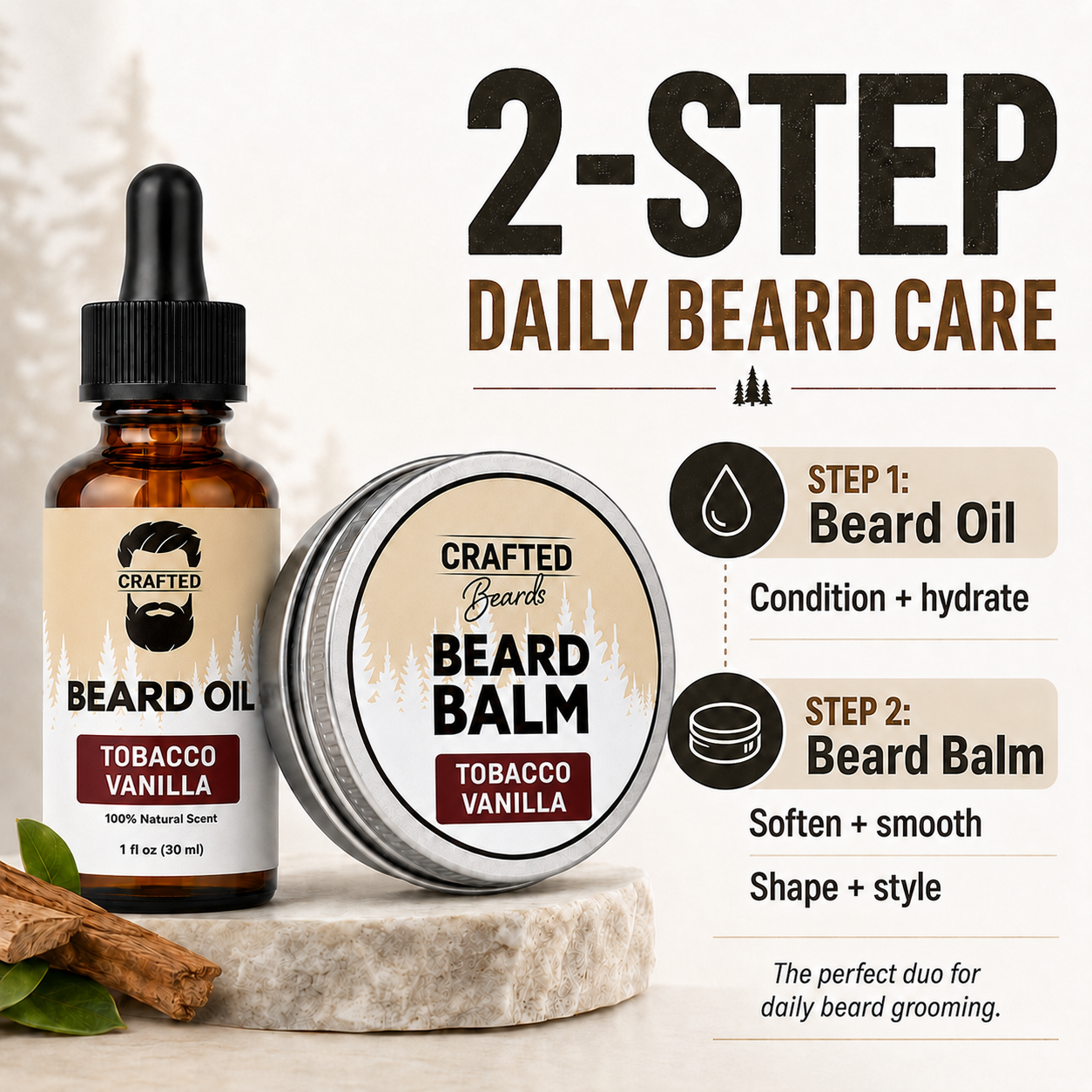 Beard Oil and Beard Balm
