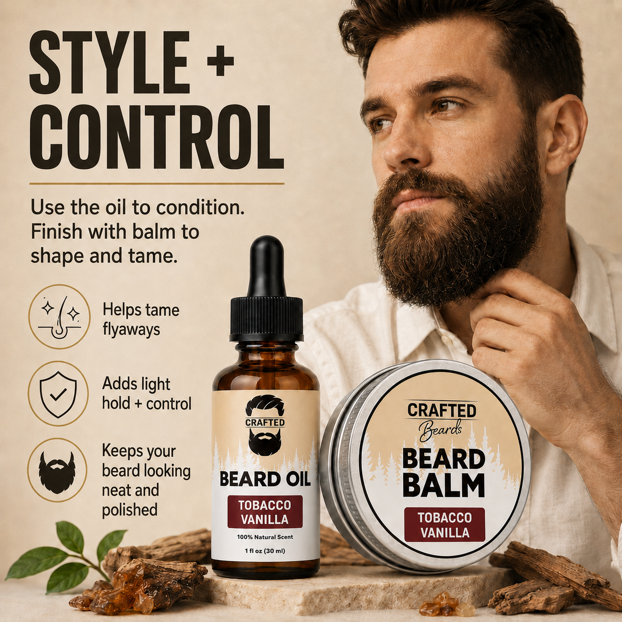 Beard Oil and Beard Balm