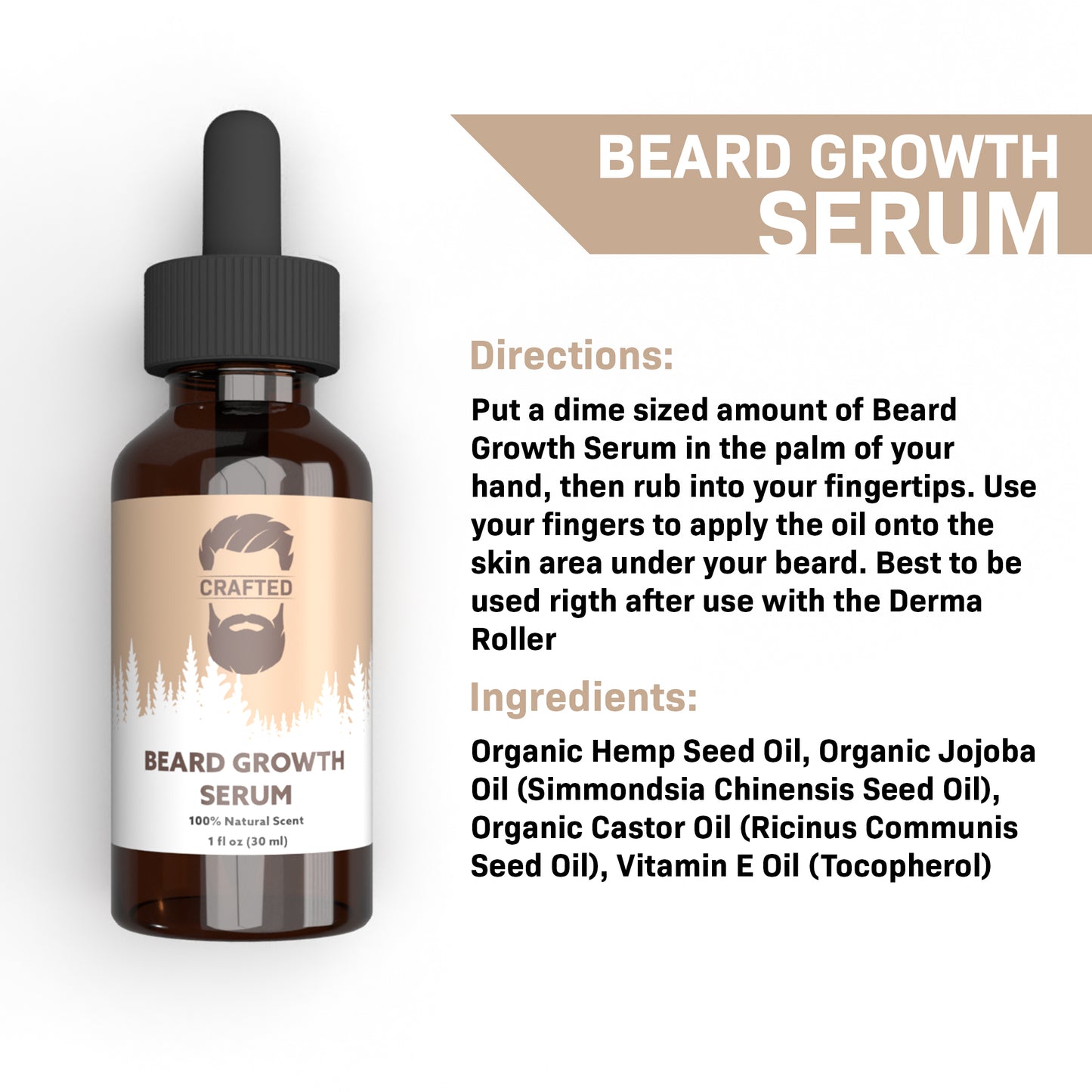 Beard Growth Serum - Crafted Beards