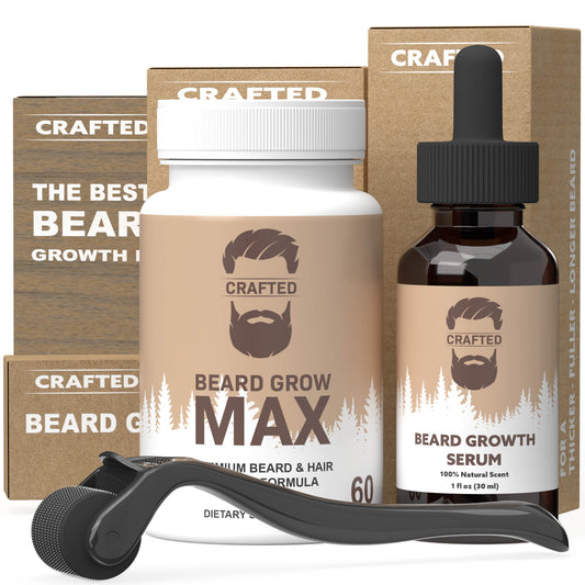 Beard Growth Kit - 1 Month - Crafted Beards