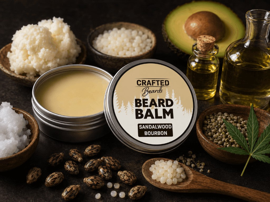 Natural ingredients used in Crafted Beard Balm